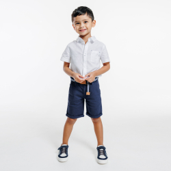 شورت برمودا قماش+ حزام